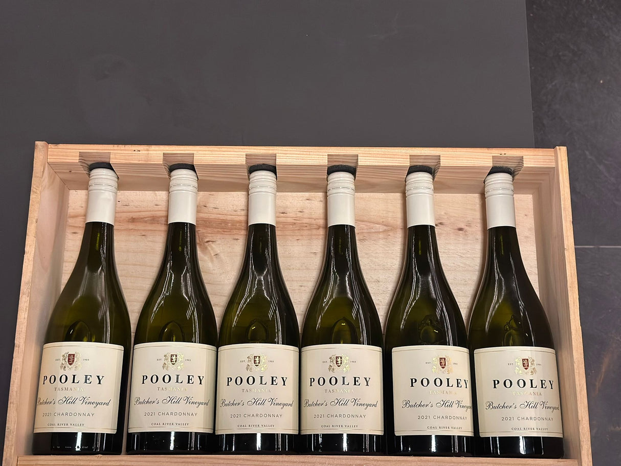 Pooley Chardonnay Butcher's Hill Vertical 6 Pack 2021 - 2023 (2 bottles of each vintage)